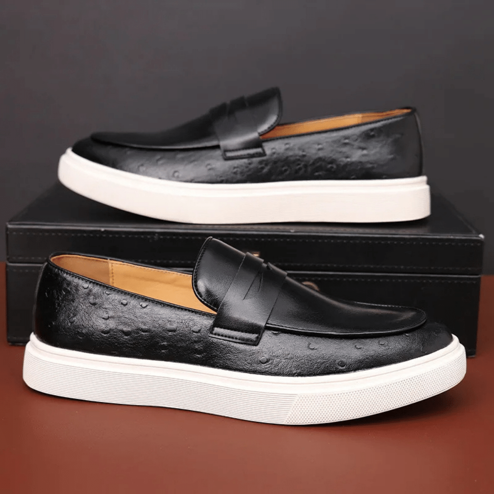 Leather Moccasin Slip-On for Men by Verno