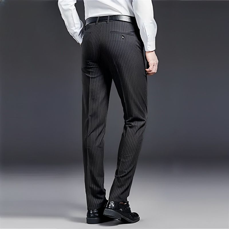 Premium Men's Suit Trousers Striped Verno